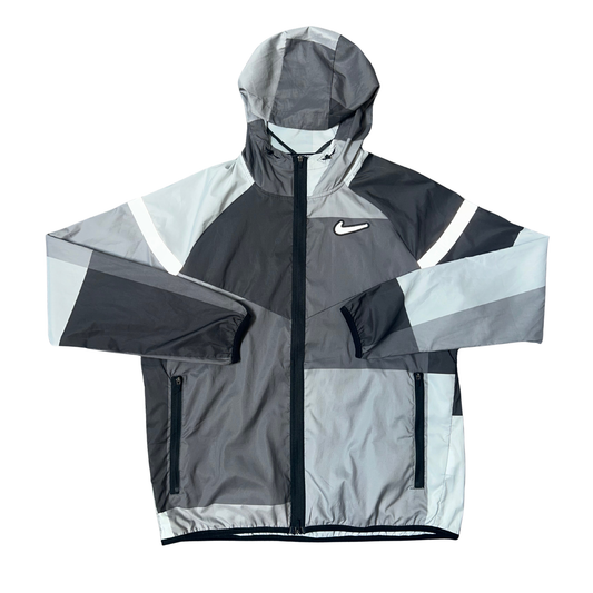 Nike Grey Patchwork Windbreaker Jacket
