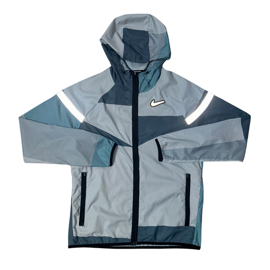 Nike Blue Patchwork Windbreaker Jacket