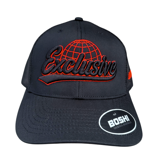 Exclusive Crimson Black Globe Cap