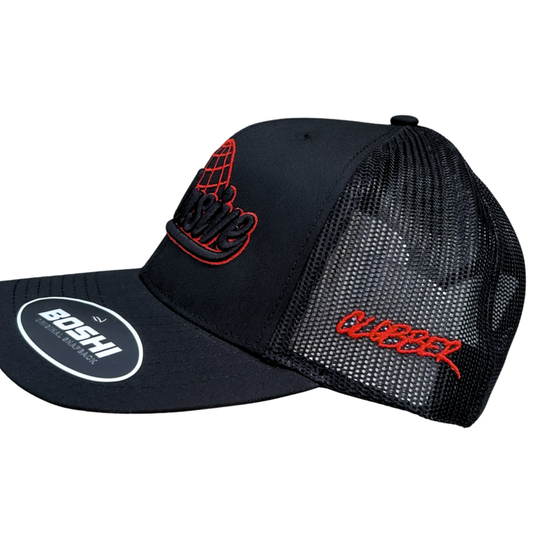 Exclusive Crimson Black Globe Cap