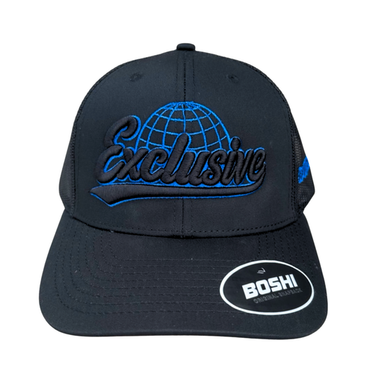 Exclusive Cobalt Black Globe Cap